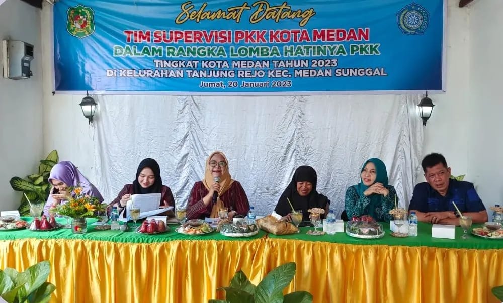Kunjungan Tim Supervisi PKK Kota Medan dalam rangka Hari Kesatuan Gerak (HKG) PKK ke-51 Tahun 2023 (20 Januari 2023)